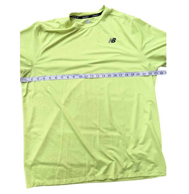 New Balance Neon Yellow/Green Men’s Running Shirt Lightweight Size XL gallery