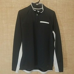 Fila Shirt Men’s Black & Gray Long Sleeve Athletic Wear Size Medium