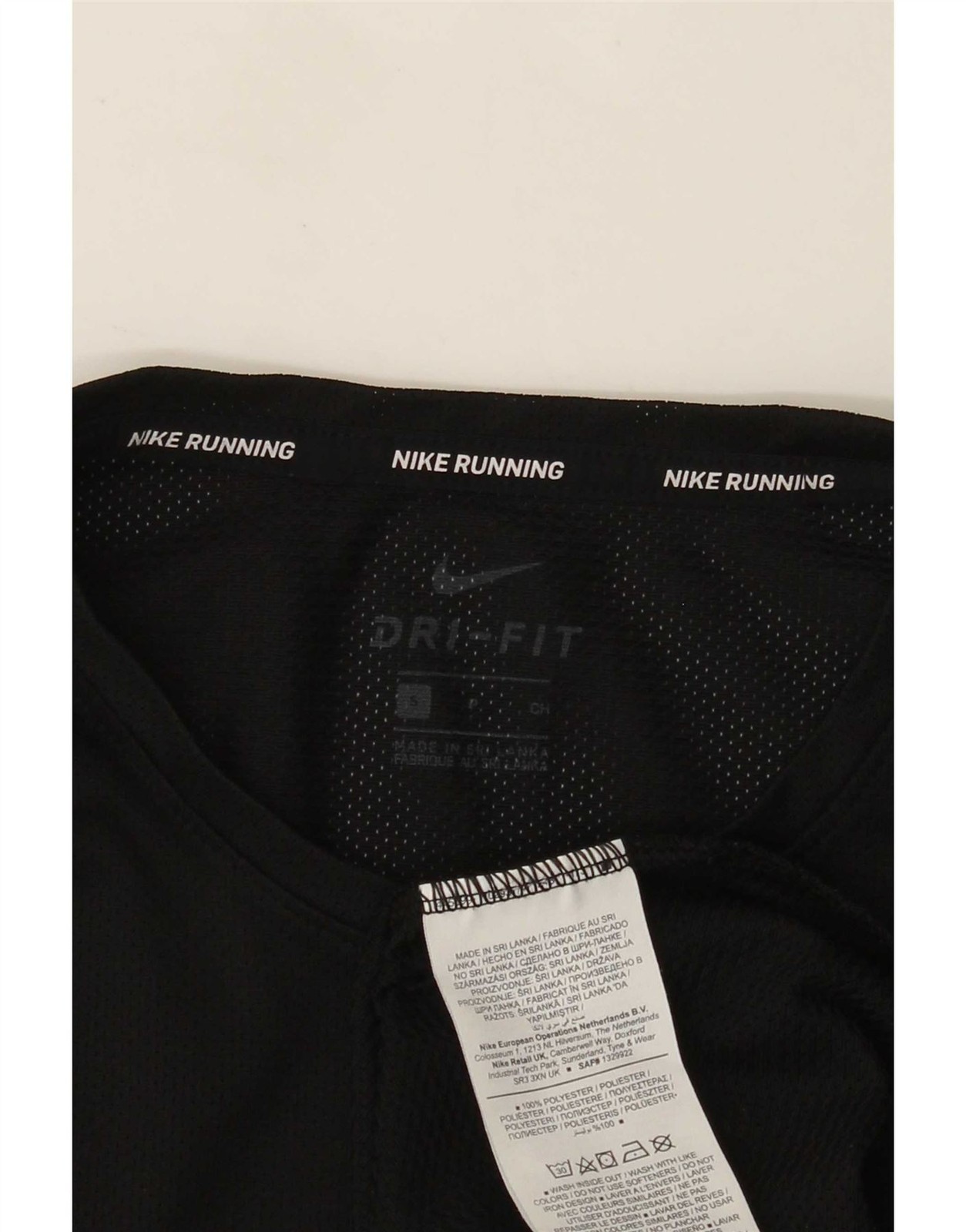 Nike Mens Dri Fit T-Shirt Top Small Black Polyester DK09 gallery