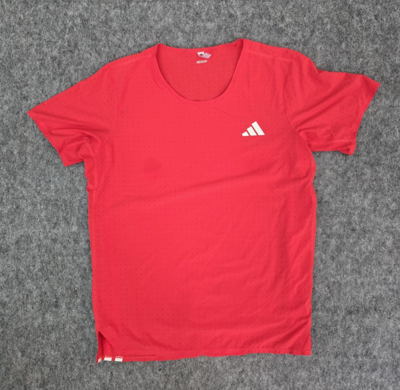 Adidas Adizero Running Tee Shirt Semi Lucid Red Racing IX8987 $65 - Size XL gallery