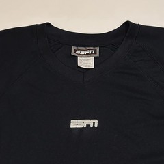 ESPN Logo Licensed Official Long Sleeve Black Jersey T-Shirt XL Sports TV