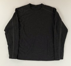 Kuhl Skar Shirt Crew Neck Gray 100% Performance Merino Wool Mens XL