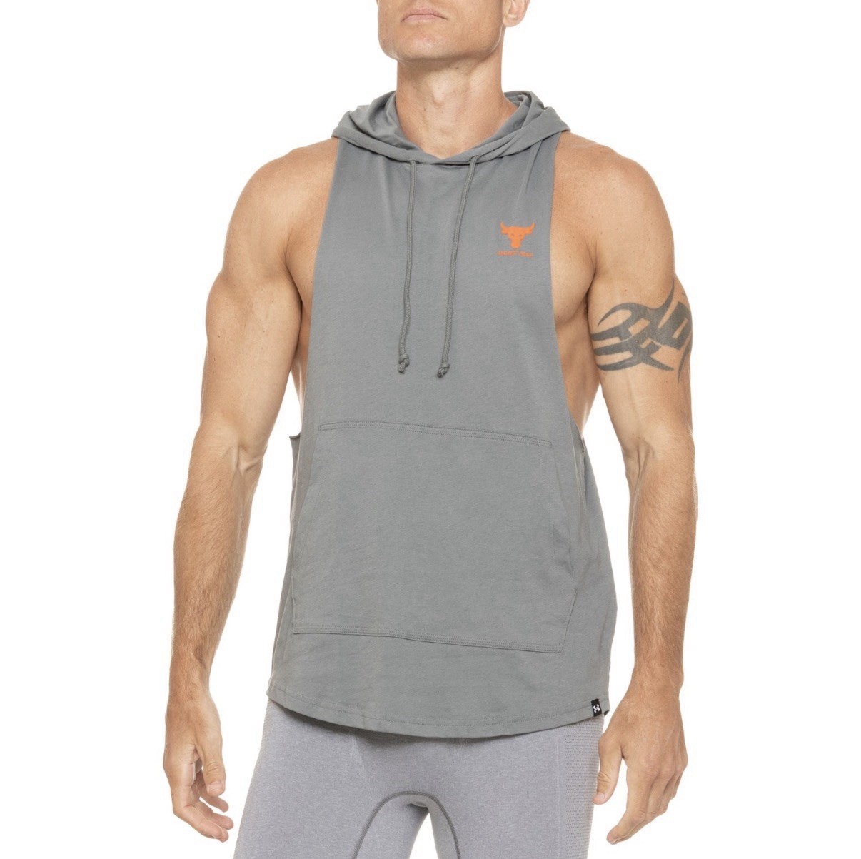 Under Armour Project Rock Sleeveless Bull Hoodie Tank Men’s Size Medium gallery