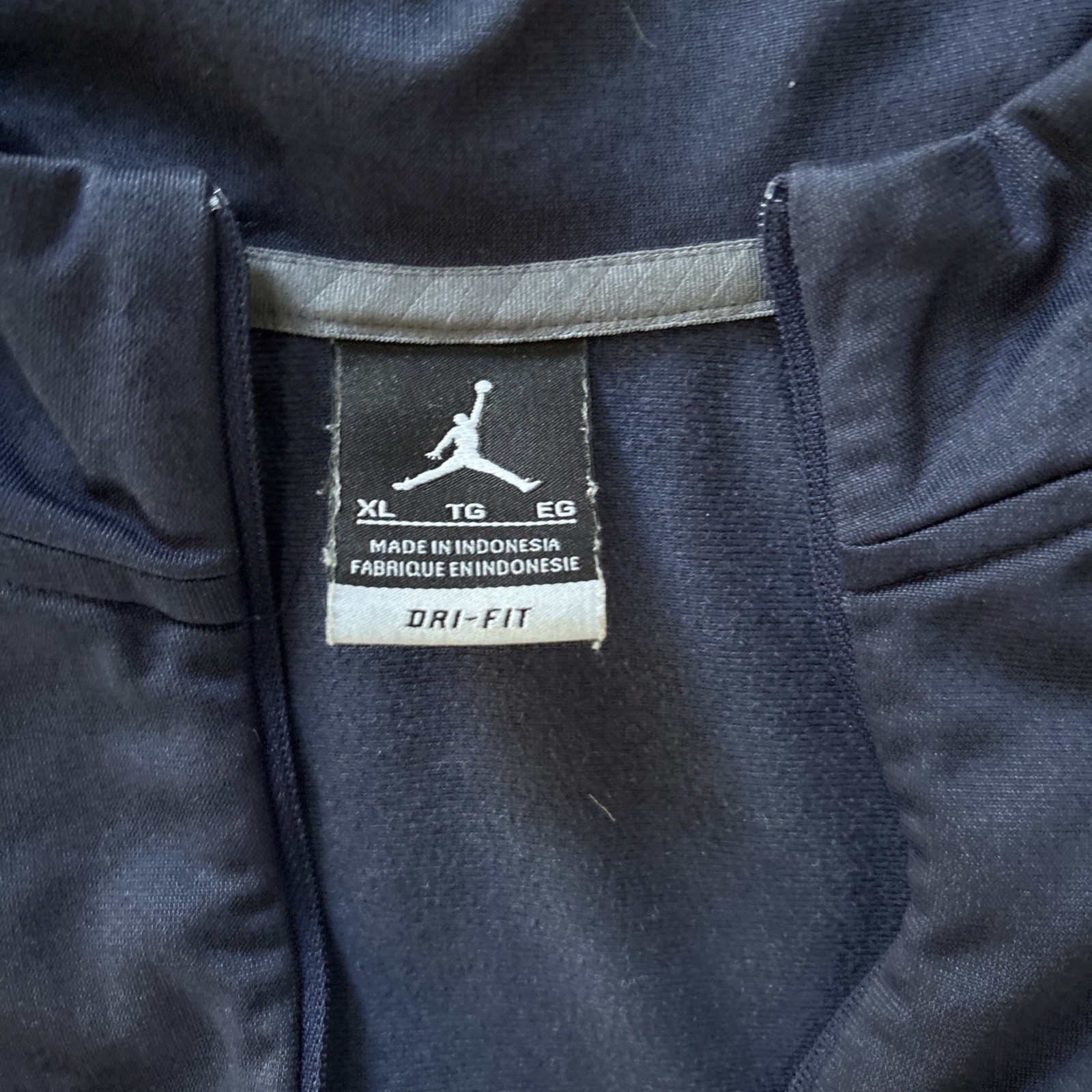 Men’s Xl Jordan/michigan Sri Fit Quarter Zip Dark Blue And Yellow gallery