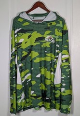 Mtn Dew Outdoor Gear Green Camo Hooded Long Sleeve XL Shirt Athletic Mountain