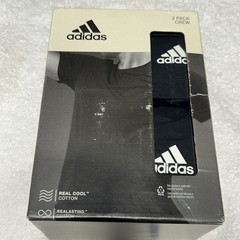 Adidas 2 Pack Men’s Active Flex Cotton Crew Neck T-shirt Black Size Large NIB