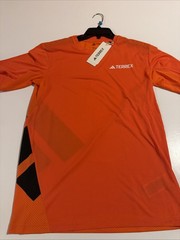 Adidas TERREX CLIMACOOL+ TEE Sz S JN8136 Men’s NWT Orange Running Top