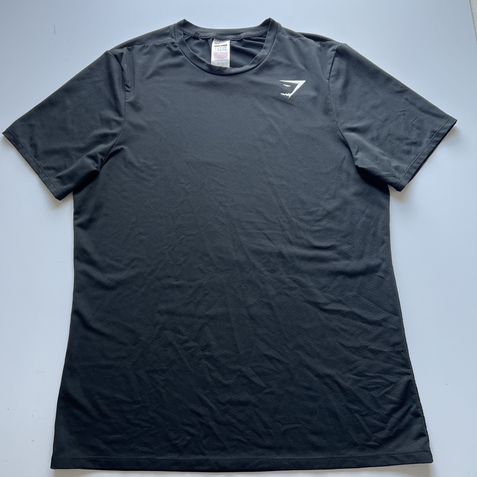 Gymshark Arrival T Shirt Men's Medium Black Performance Stretch Gym Tee gallery