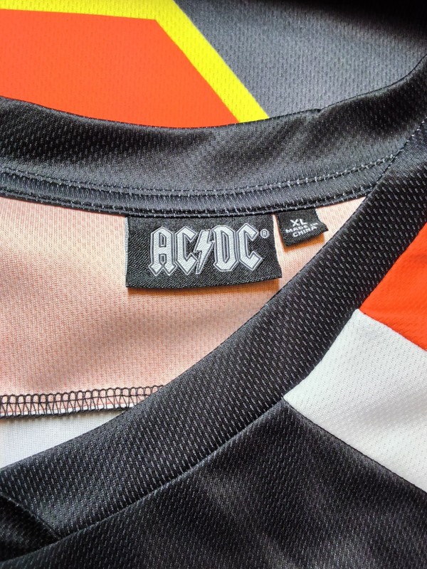 BRAND NEW Men's AC/DC Graphic Hockey Jersey #73 Lightning Bolt Sz XL gallery