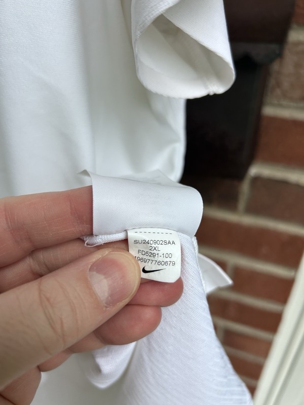 Men’s Nike Court Slam Ultimate Dri-FIT ADV Tennis Stretch White Polo Shirt 2XL gallery
