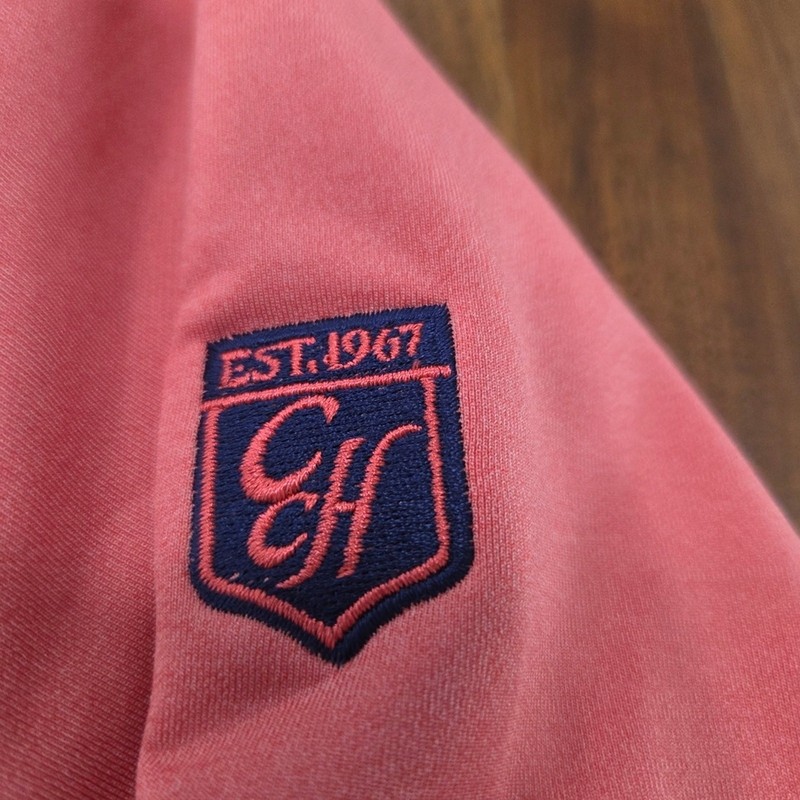 Peter Millar Perth Melange Performance Quarter-Zip Pullover Cape Red Size XXL gallery