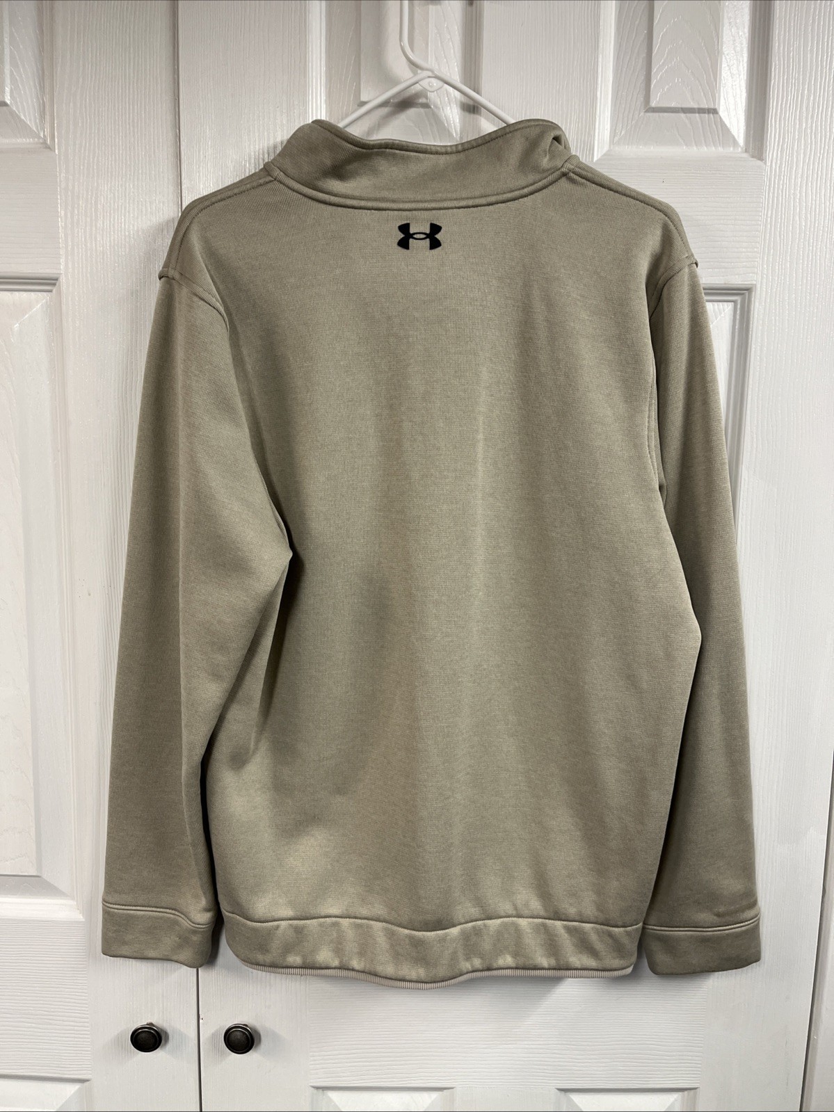 Men’s Under Armor Storm 1/4 Zip Loose Sweater Fleece Pullover 135661 Size Large gallery