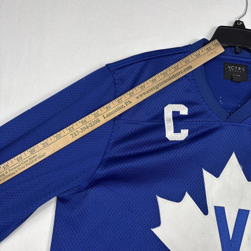 10.Deep Hockey Jersey Men's 2XL Blue Keon VCTRY Mesh Embroidered Leafs Pullover gallery
