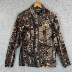 Icebreaker Merino Jacket Mens Medium Camo Full ZIp RealTree Xtra Wool Blend Hunt