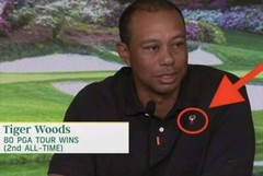 Nike Tiger Woods 2019 Augusta Masters Frank Polo Golf Shirt PGA Tour Vapor LARGE