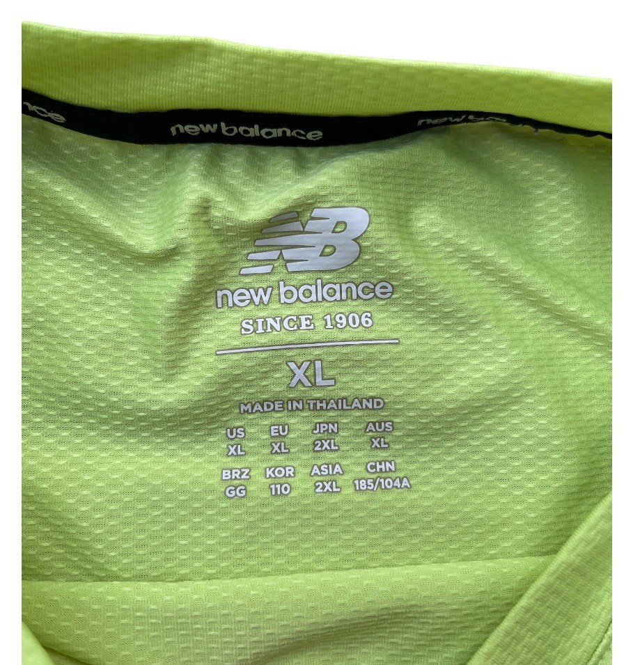 New Balance Neon Yellow/Green Men’s Running Shirt Lightweight Size XL gallery