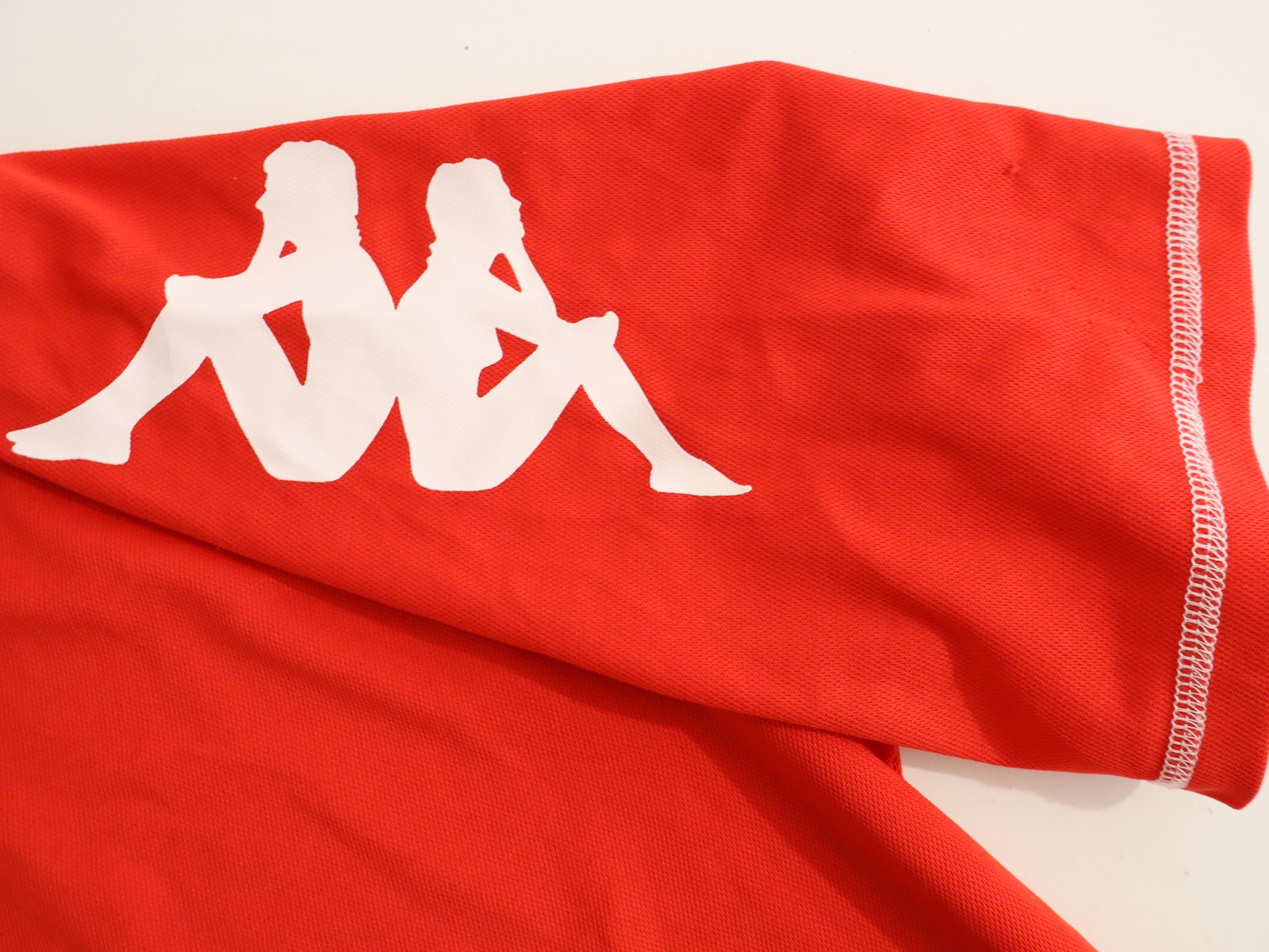 Kappa Mens Red Training T-Shirt XL Short Sleeve Omini Logo Raglan gallery