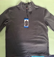 32 Degrees Heat Men’s Heat Tech 1/4 Zip Long Sleeve Pullover Jacket Gray