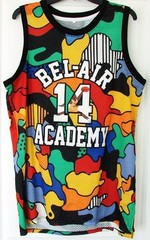 Multi-Color Will Smith #14 Fresh Bel Air Academy Men’s Basketball Jersey XL
