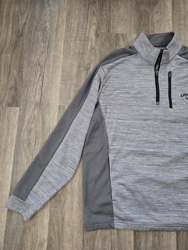 Callaway 1/4 Zip Pullover Men’s Large W/ Chest Pocket Heathered Gray gallery