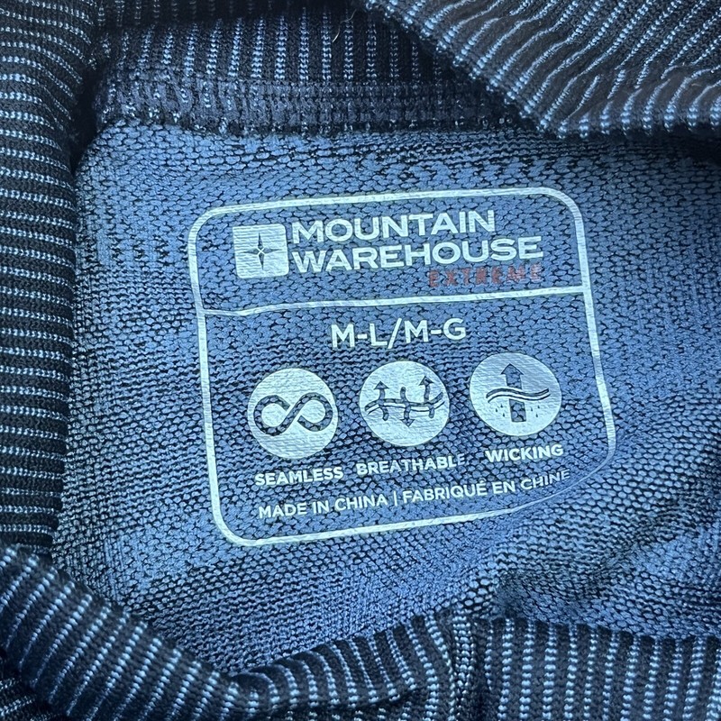 Mountain Warehouse Extreme Base Layer Zip Neck Top Men's M/L Extra Warm NEW gallery