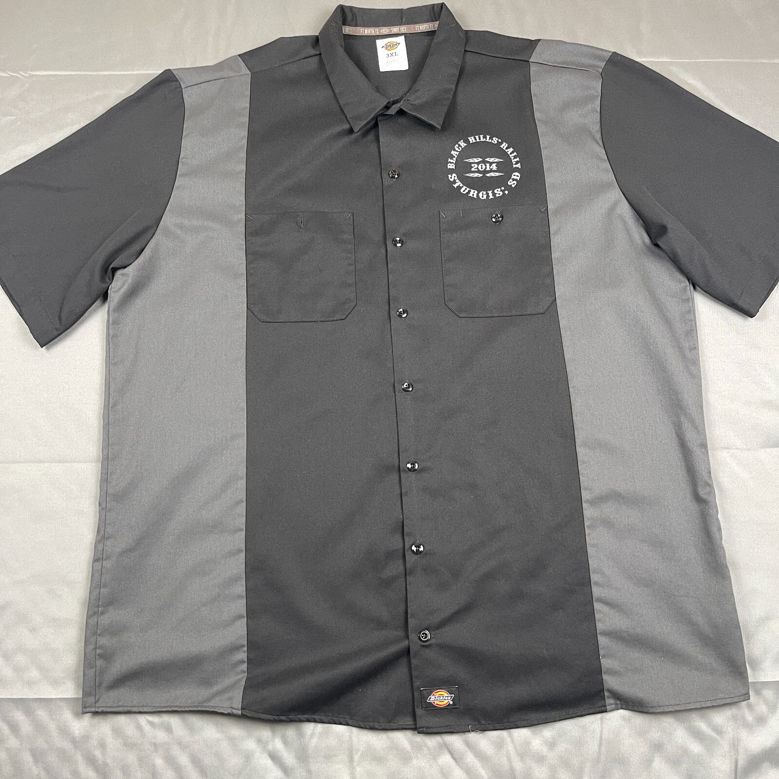Sturgis Shirt Mens 3XL Short Sleeve Black Gray American Pride Motorcycle USA gallery