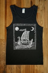 Drakkar Men’s Tank Top Punk Rock Metal Goth Dark Surrealism Witch Art Fantasy