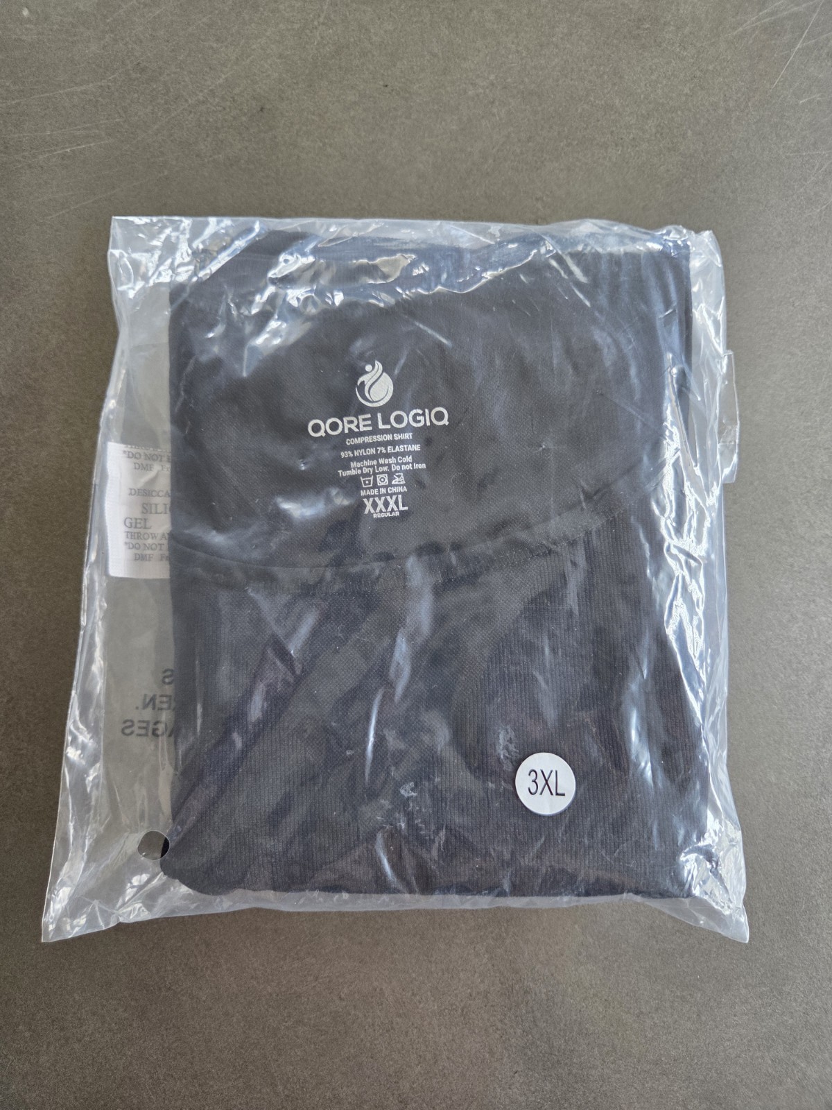 Qore Logiq Black Compression Shirt Sleeveless Tank 3XL gallery