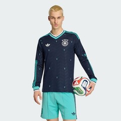 adidas men Germany 26 Away Authentic Long Sleeve Jersey