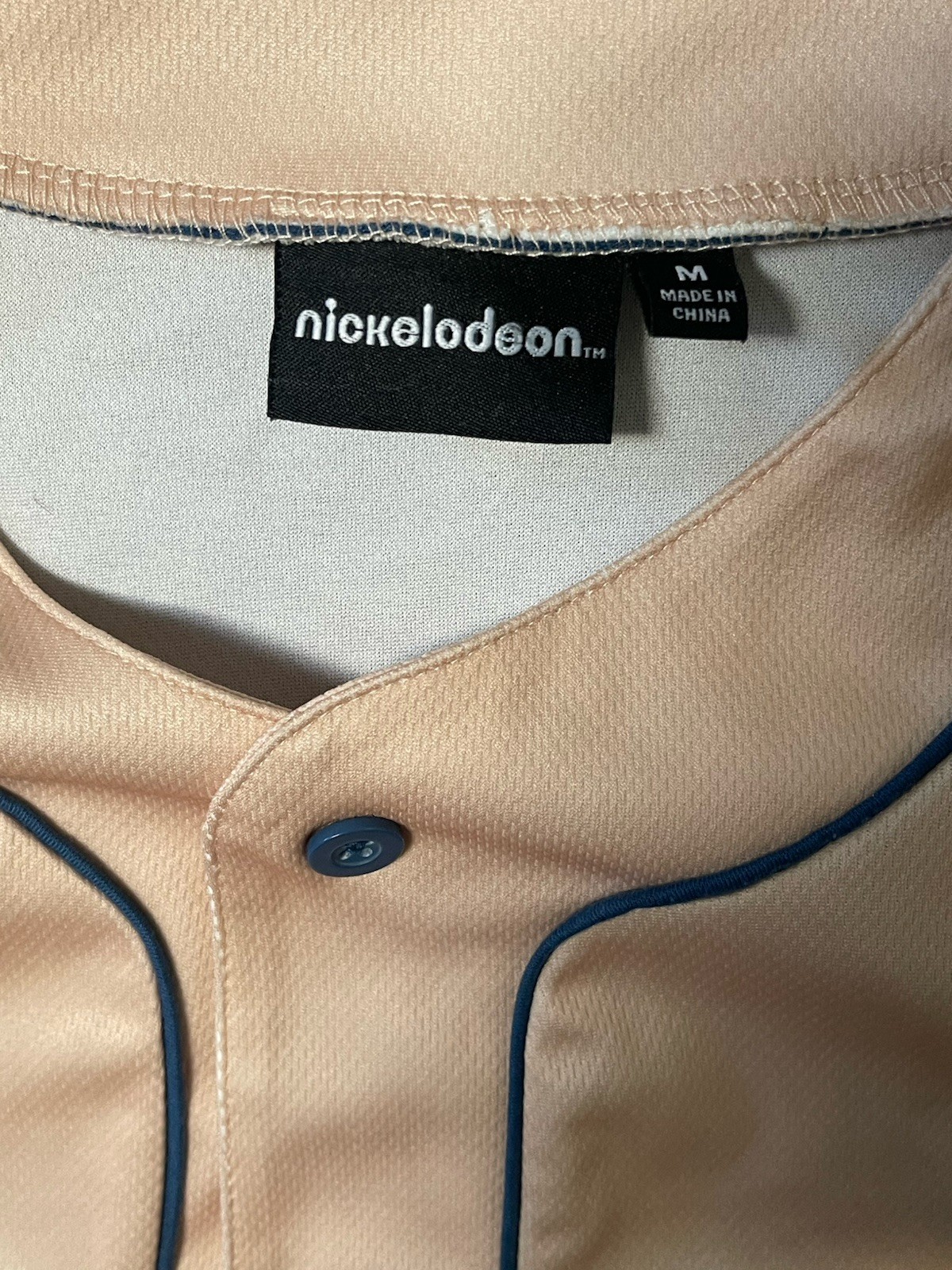 Nickelodeon SpongeBob Square Pants Baseball Jersey #99 beige Adult Size M gallery