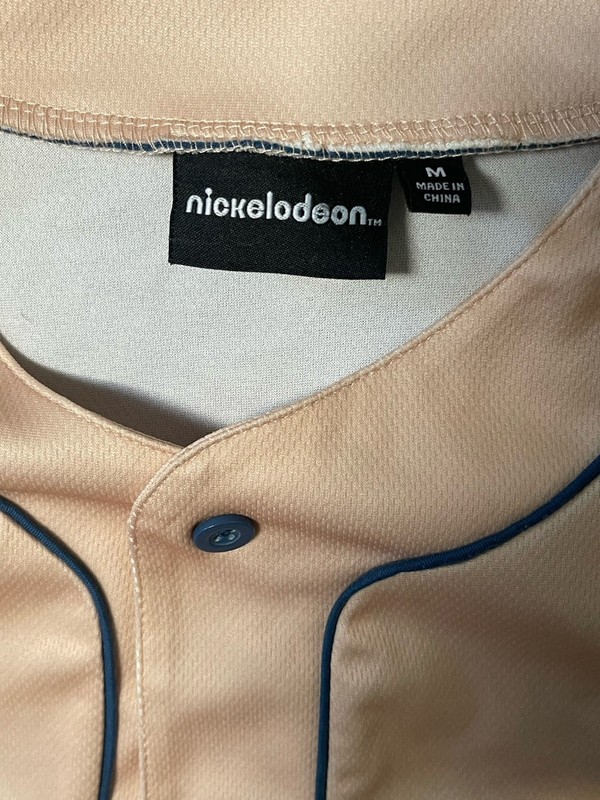 Nickelodeon SpongeBob Square Pants Baseball Jersey #99 beige Adult Size M gallery