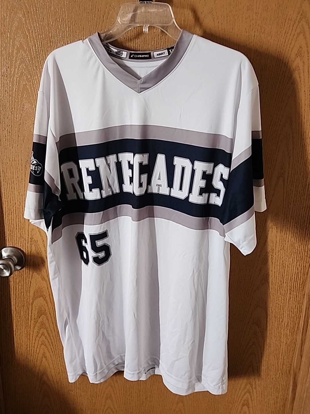 RENEGADES #65 Patterson Baseball Style Jersey Adult X-LARGE gallery