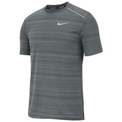 New Mens Nike Miler Dri-FIT Running Shirt Size M Smoke Grey Heather