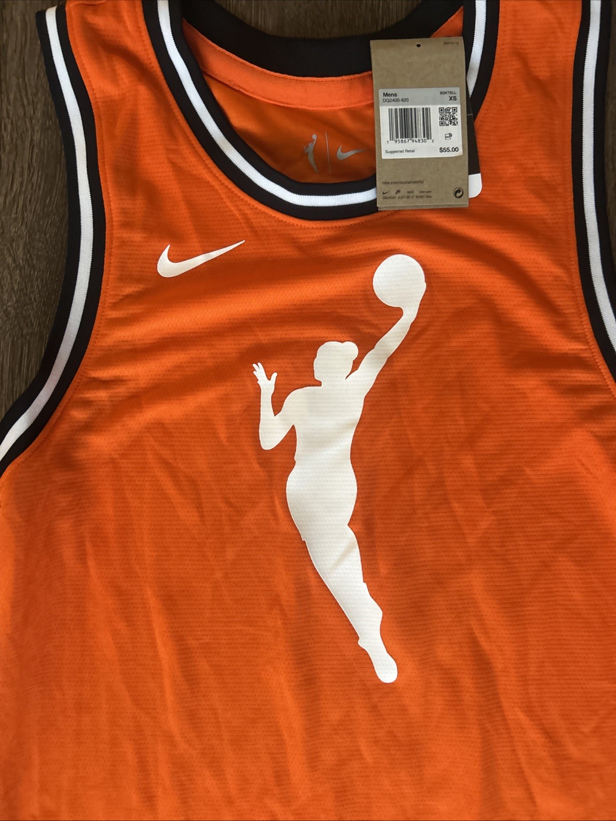 Nike Courtside Dri-FIT WNBA Logo Tank Top Jersey Orange DQ2400 820 Caitlin Clark gallery