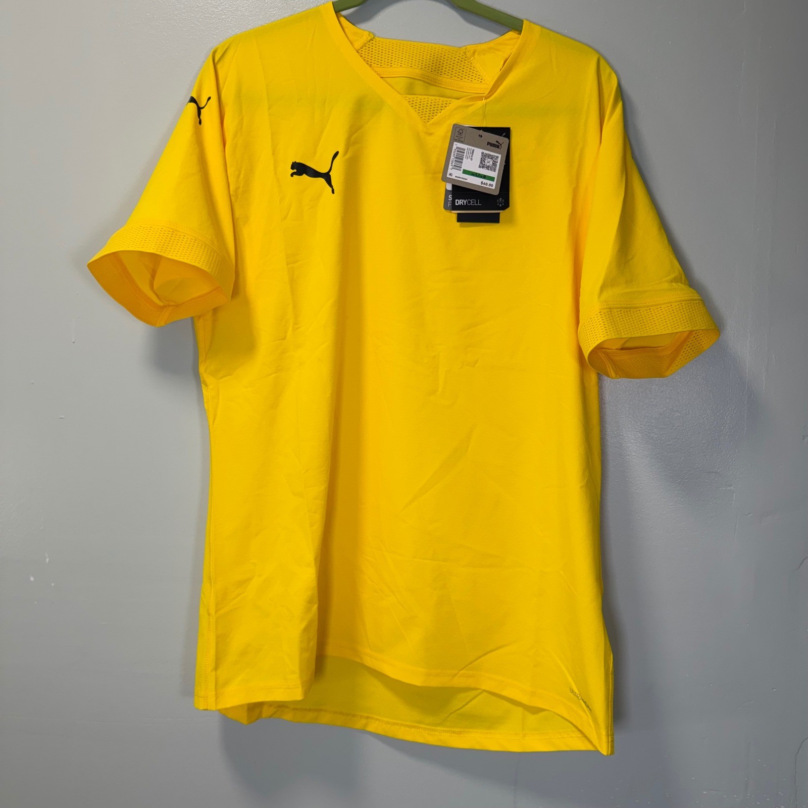 Puma teamFINAL Jersey Cyber Yellow Freesia DryCell Ultraweave 705016-07 Mens L gallery