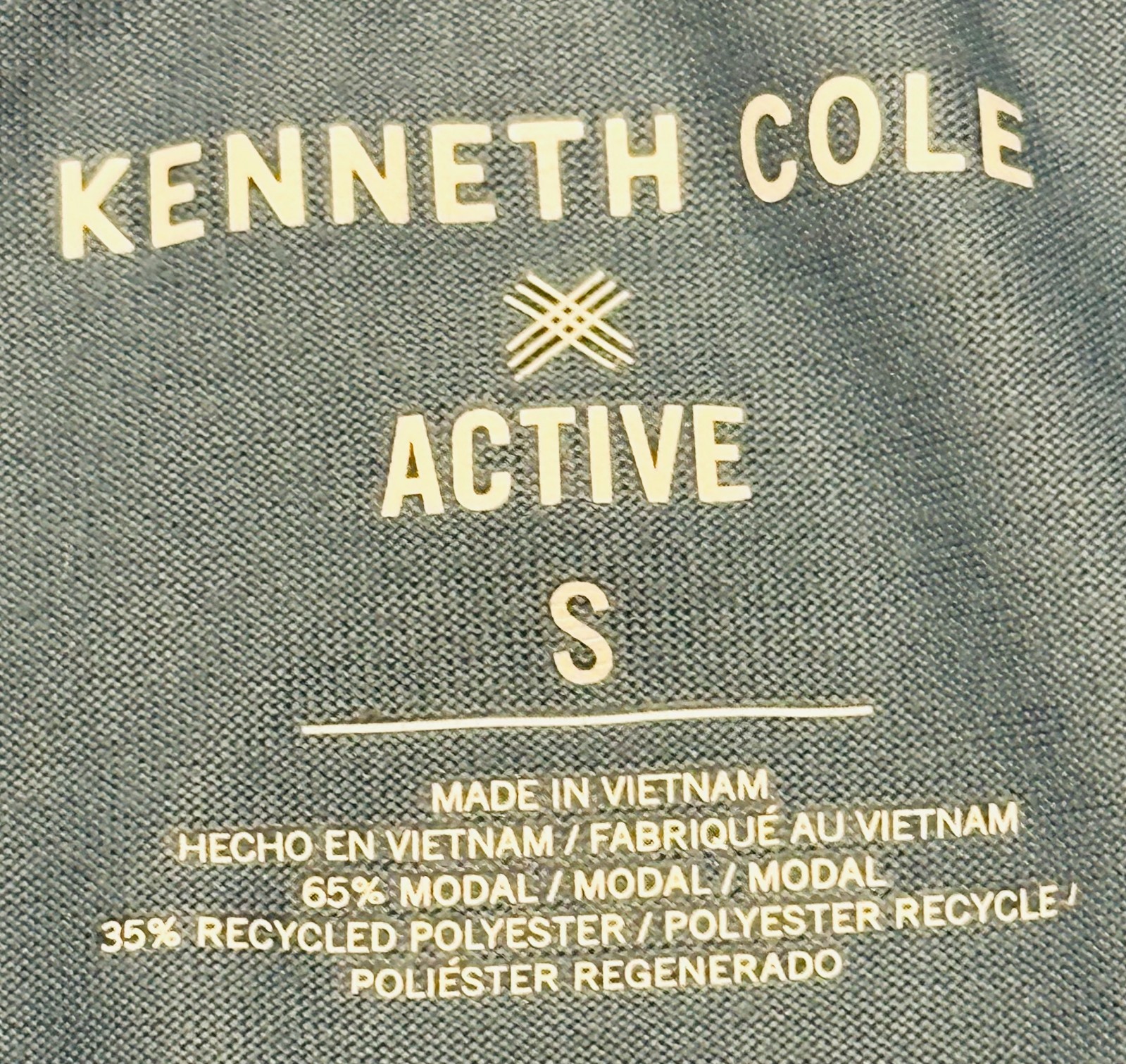 Kenneth Cole Active Mens Small Solid Blue Cotton Short Sleeve Shirt gallery