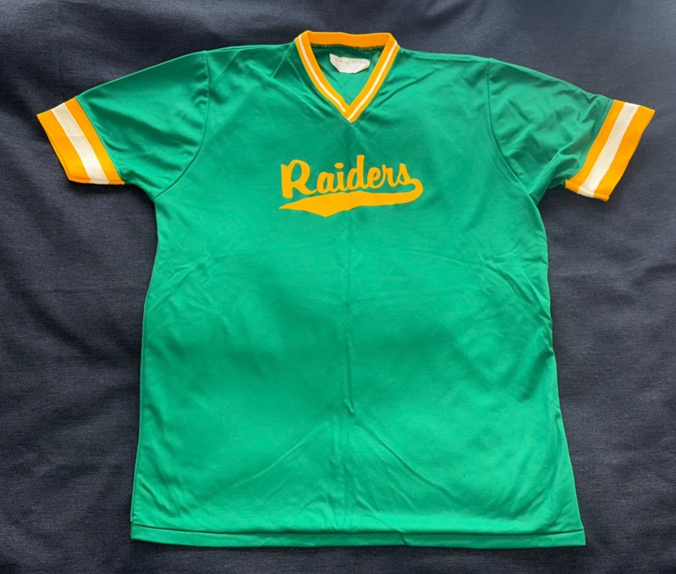 Vintage Raiders Ranger Athletic Mfg Baseball Jersey size 2XL gallery