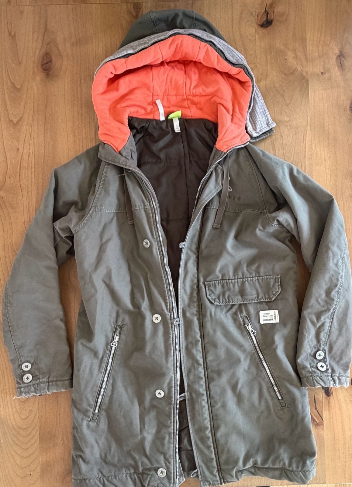 adidas NEO Label David Beckham Hooded Parka Jacket Medium gallery