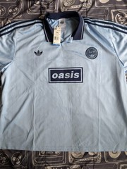 Adidas Originals x Oasis Tour Jacquard Jersey Clear Sky KT3436 Men’s Size XXL