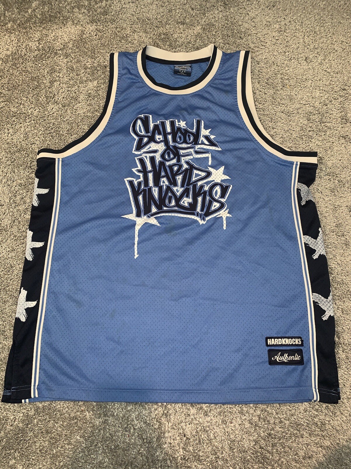 Vintage School of Hard Knocks Basketball Jersey #7 SOHK XXL CAROLINA BLUE 🔥 gallery