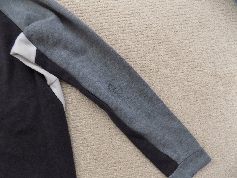 MENS L LARGE NIKE TECH FLEECE WINDRUNNER HOODIE JACKET GRAY BLACK 885904 032 gallery