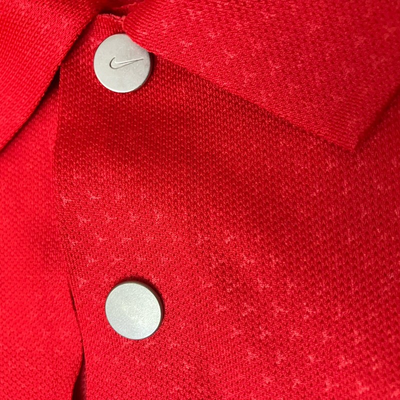 Nike Golf Tiger Woods Velocity Max Embossed Polo 685827 657 Sunday Red Sz XL gallery