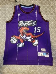 Adidas Basketball Jersey L Purple Vince Carter Toronto Raptors Hardwood Classic