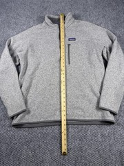 Patagonia Sweater Mens L Gray Quarter Zip Fleece Pullover Hiking Outdoor