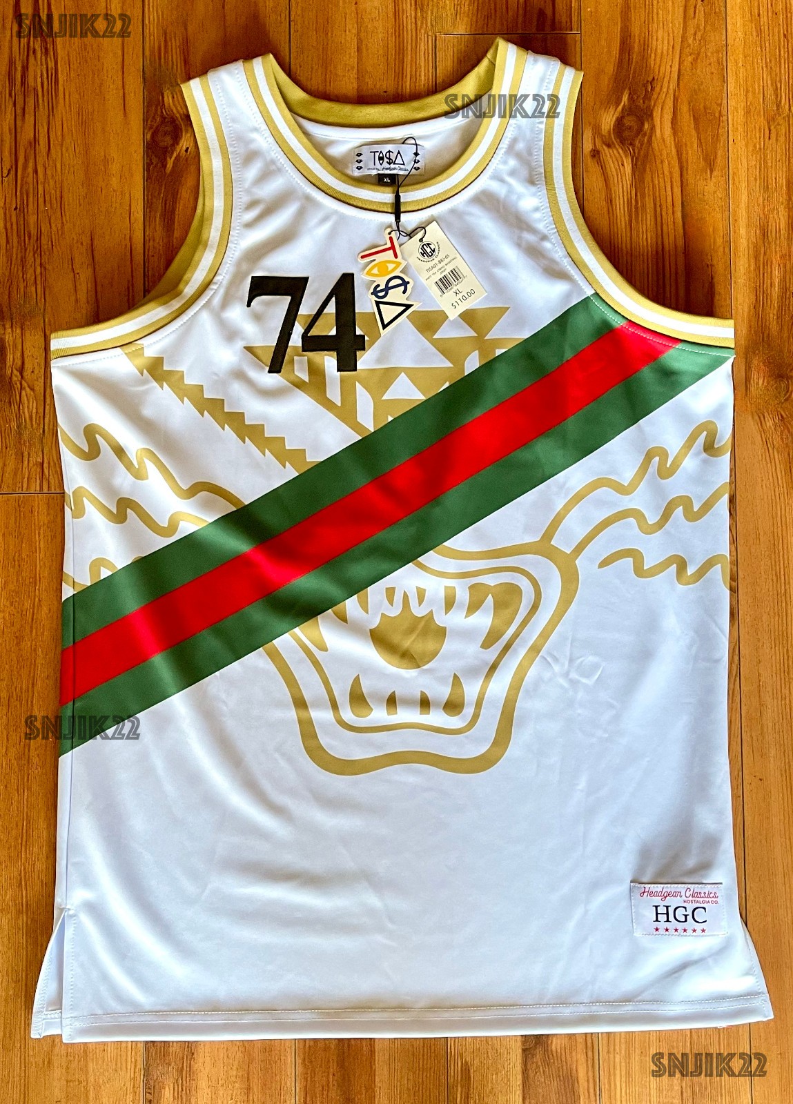 TISA - Headgear Classics Basketball Jersey - Striped Design - XL (New w/ Tags) gallery