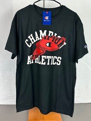 Champion Men’s Black Classic Graphic Logo T-Shirt Short Sleeve Large NWT
