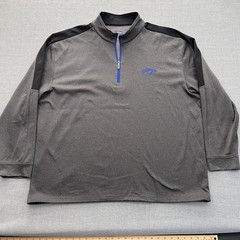 Callaway Sweater Mens 2X Gray 1/4 Zip Pullover Weather Series Golf Performance