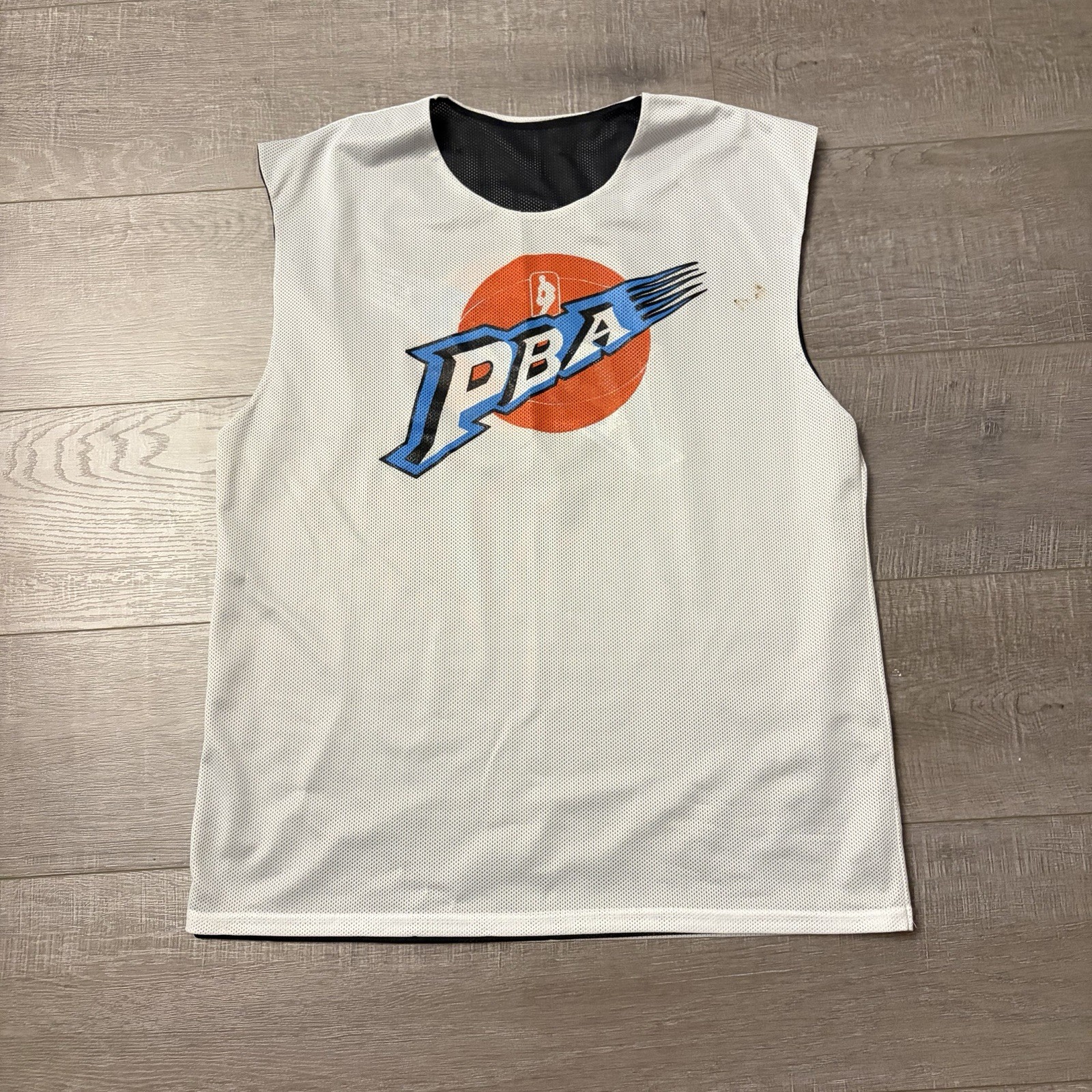 Reversible PBA Basketball Mesh Jersey Tank Top, Black/White XL #7996A 11 gallery