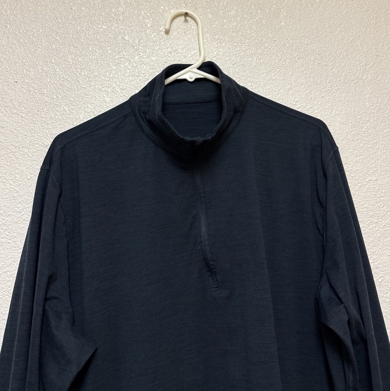 Vuori Men’s Blue Ease Performance 2.0 1/4 Quarter Zip Pullover V221 Pocket Sz XL gallery