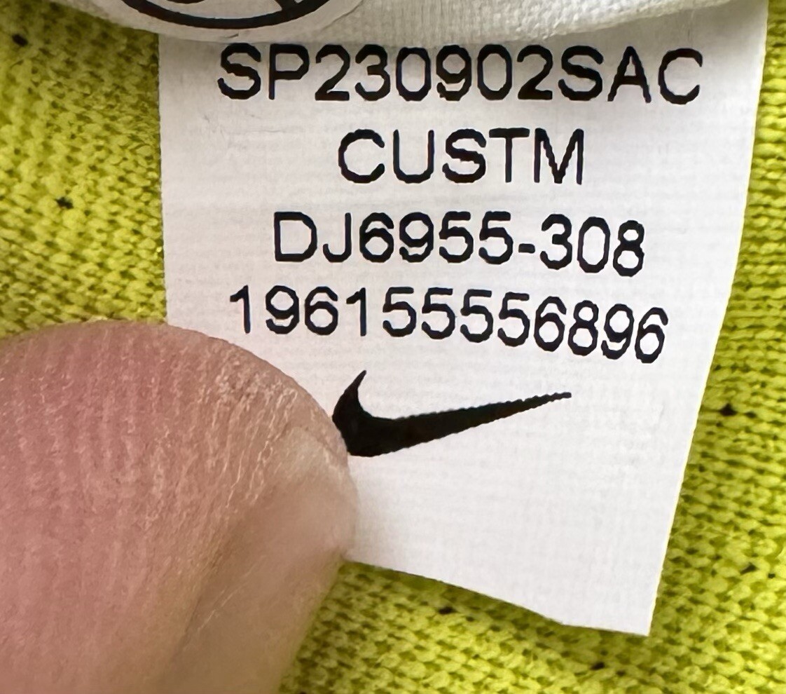 Nike Rafa Nadal Custom Athlete Shirt DJ6955-308 Bright Cactus Mens Size Custom gallery